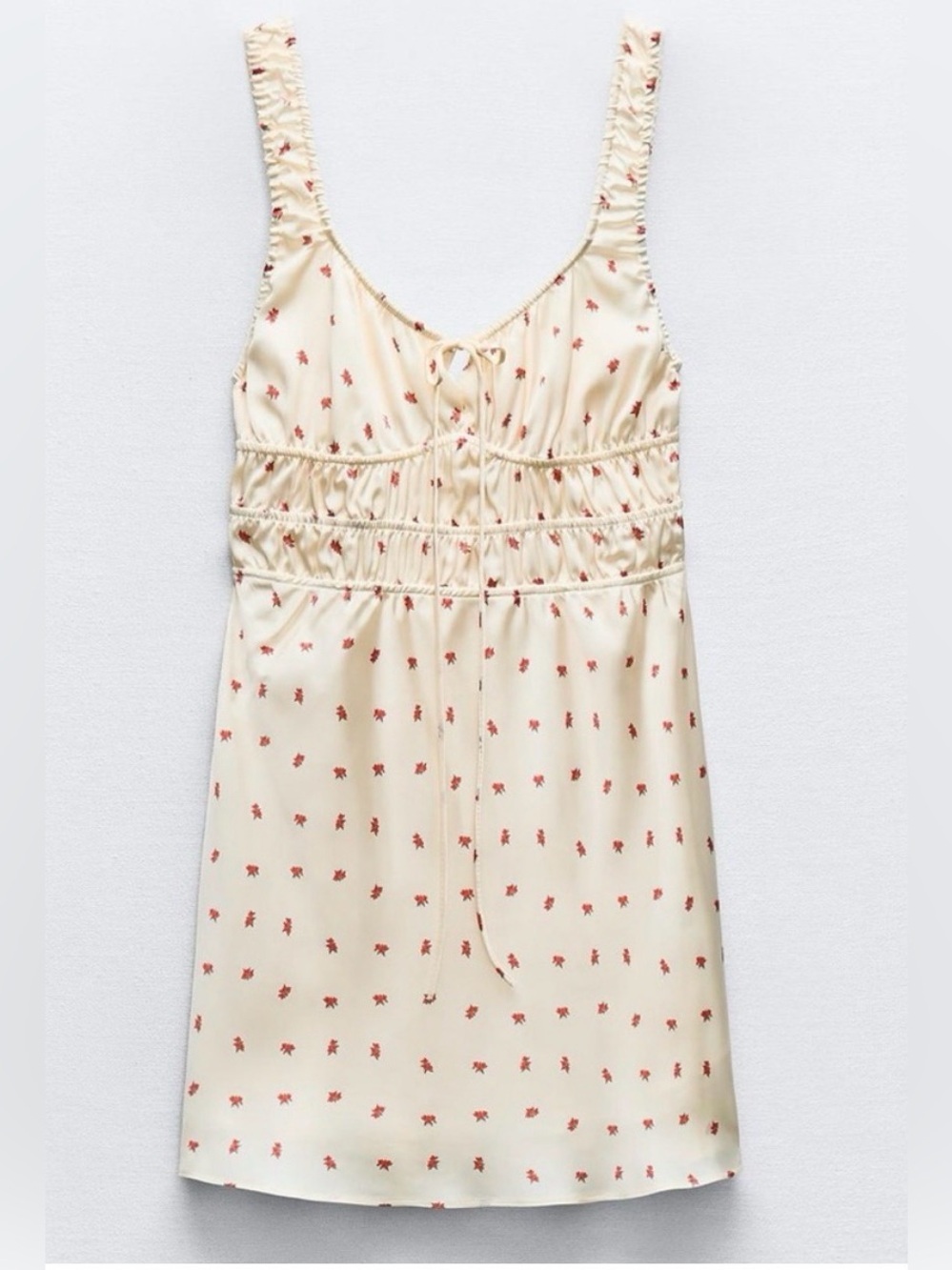 Zara satin floral mini dress, XS